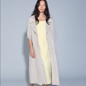 ilana kohn Mav Trench Coat in Oat XL